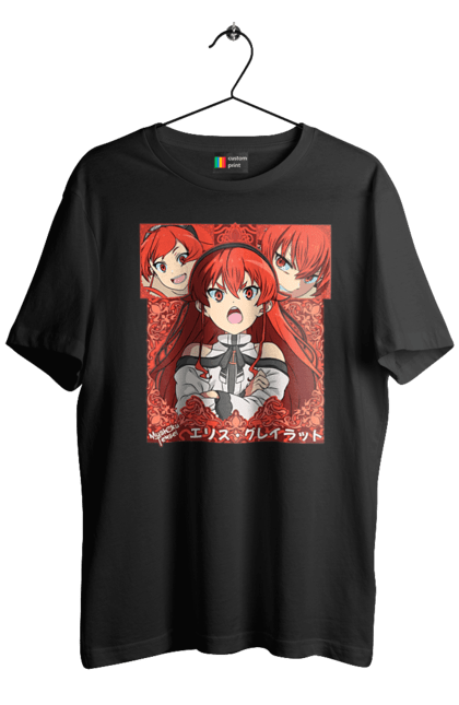 Men's t-shirt with prints Mushoku Tensei Eris Boreas Greyrat. Anime, eris, eris boreas greyrat, eris boreas greyrat, jobless reincarnation, mushoku tensei. 2070702