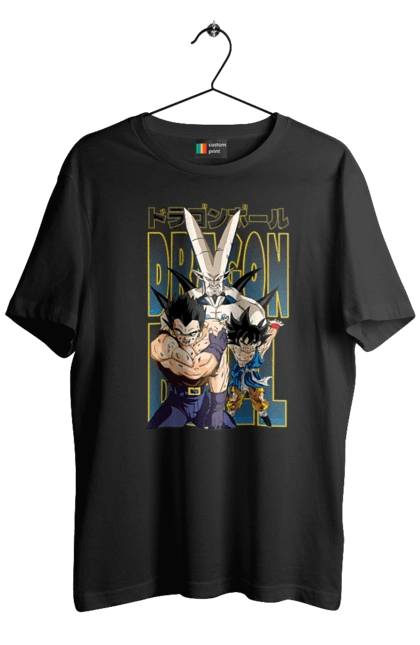 Men`s t-shirt with prints Dragon Ball. Anime, dragon ball, goku, manga, tv series, vegeta. 2070702
