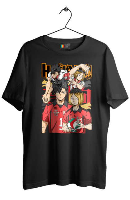 Men's t-shirt with prints Haikyu!! Kuroo and Kenma. Anime, haikyu, kenma, kuroo, manga, sports anime, volleyball. 2070702