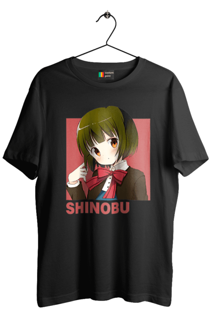 Men's t-shirt with prints Kiniro Mosaic Shinobu Omiya. Anime, gold mosaic, kiniro mosaic, kinmoza, manga, shinobu, shinobu omiya. 2070702