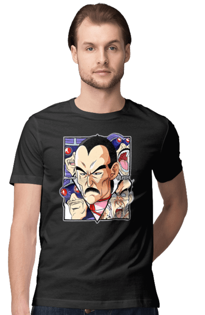 Men's t-shirt with prints Dragon Ball Tao Pai Pai. Anime, dragon ball, goku, manga, mercenary tao, tao pai pai, tv series, vegeta. 2070702