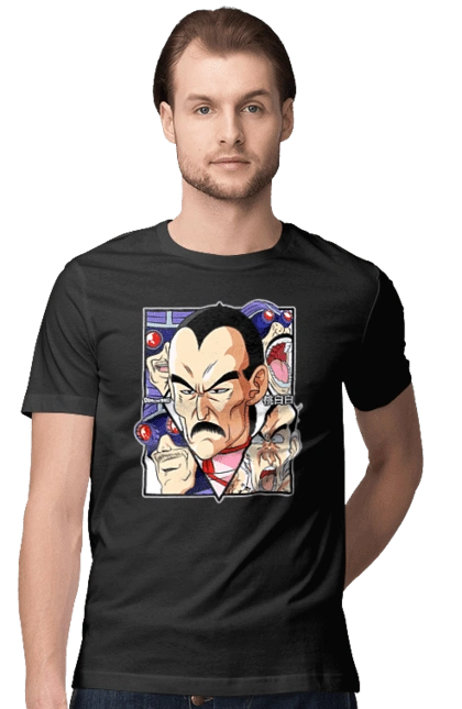 Men`s t-shirt with prints Dragon Ball Tao Pai Pai. Anime, dragon ball, goku, manga, mercenary tao, tao pai pai, tv series, vegeta. 2070702