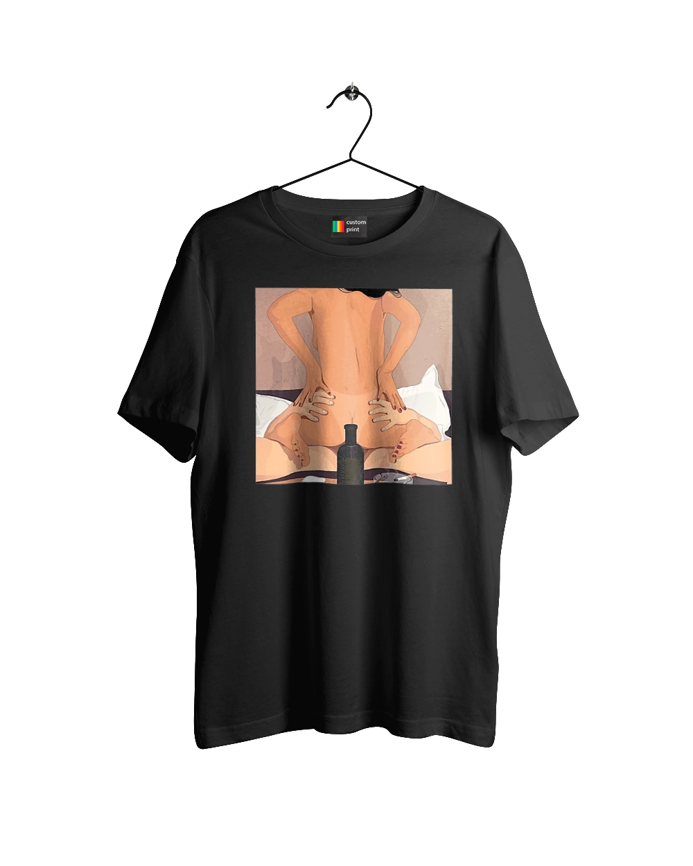 Гола Дівчина, Пляшка І Сигарети