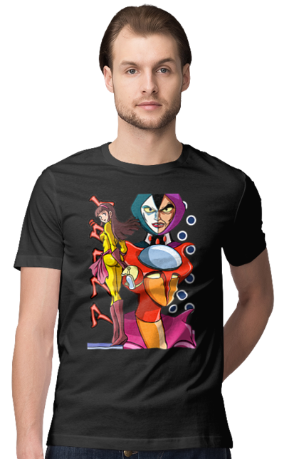 Men's t-shirt with prints Mazinger Z Aphrodite. Anime, aphrodite, manga, mazinger z, mecha, robots. 2070702