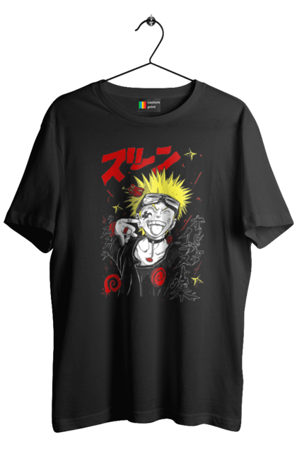 Men's t-shirt with prints Naruto. Anime, character, manga, naruto, ninja, tv series. 2070702