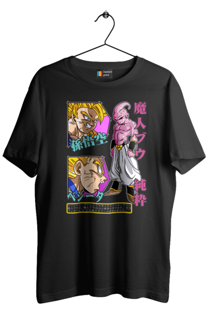 Men's t-shirt with prints Dragon Ball Majin Buu. Anime, antagonist, dragon ball, majin buu, manga, tv series. 2070702