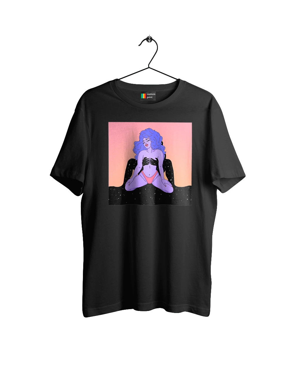 Фіолетова Дівчина В Трусиках