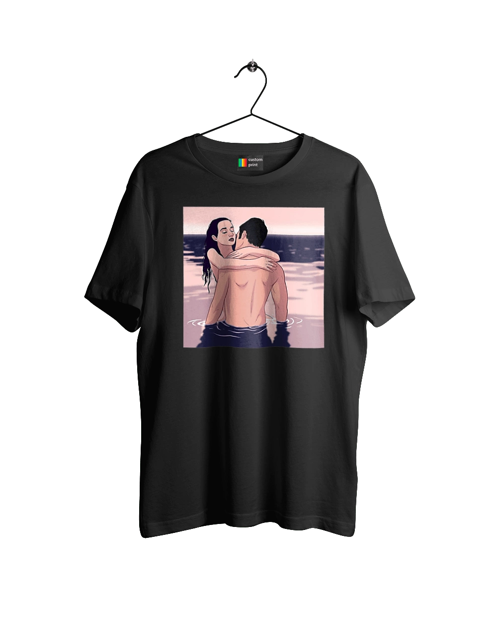 Парочка Обнімається В Річці