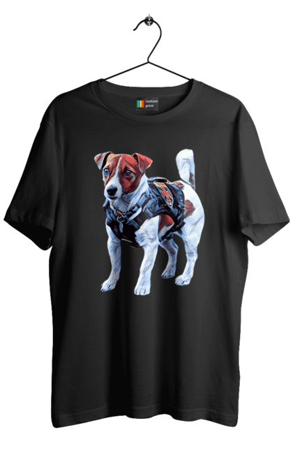 Футболка чоловіча з принтом "Пес Патрон". Зсу, патрон, пес, пес патрон, україна. 2070702