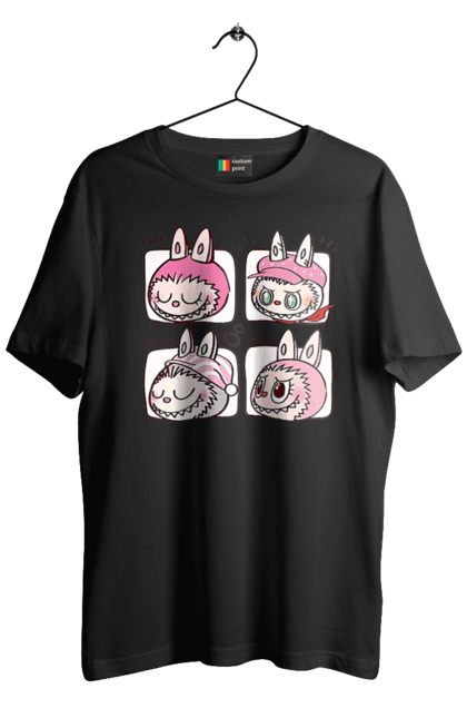 Футболка чоловіча з принтом "Labubu". Labubu, weird cute, іграшки, лабубу. 2070702