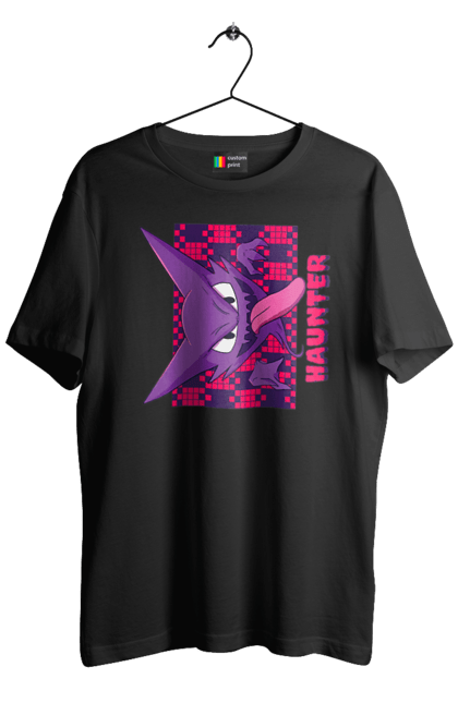 Men's t-shirt with prints Haunter. Anime, games, haunter, nintendo, pokemon, pokemon go. 2070702