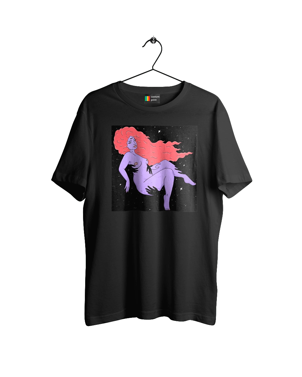 Фіолетова Дівчина В Чорній Дирі