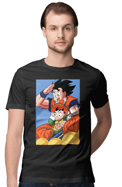 Футболка чоловіча з принтом "Перли дракона Гохан". Anime, dragon ball, goku, manga, аніме, гоку, гохан, манга, перли дракона. 2070702