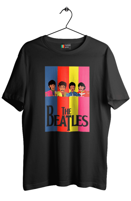 Men's t-shirt with prints The Beatles. Beatles, george harrison, john lennon, liverpool four, music, paul mccartney, ringo starr. 2070702