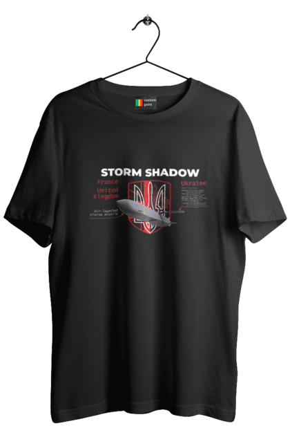 Футболка чоловіча з принтом "Storm Shadow". F16, nasams, storm shadow, zuzana, гаубиця, два герби, залужний, сюзанна. 2070702