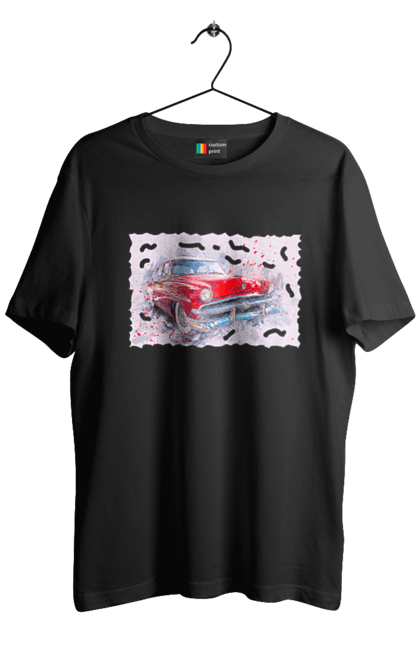 Футболка чоловіча з принтом "Автомобільний газ". Gaz, автомобиль, автомобільний газ, дорога, колесо, перемога. 2070702