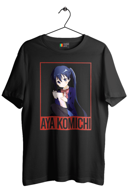 Men's t-shirt with prints Kiniro Mosaic Aya Komichi. Anime, aya komichi, gold mosaic, kiniro mosaic, kinmoza, manga. 2070702