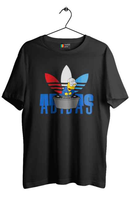 Футболка чоловіча з принтом "Adidas Барт". Adidas, bart, адідас, барт, мультфільм, серіал, сімпсон. 2070702