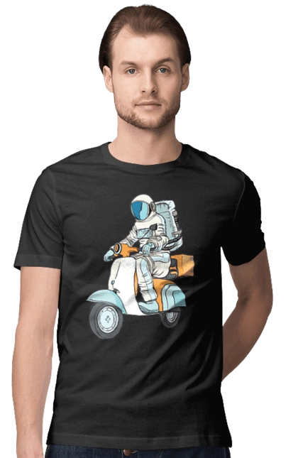 Космонавт на мотоциклі