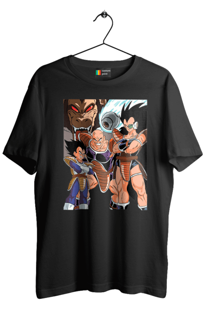 Men's t-shirt with prints Dragon Ball. Anime, dragon ball, goku, manga, tv series, vegeta. 2070702