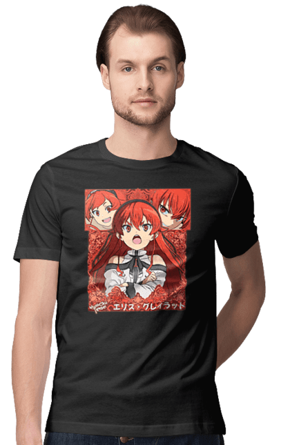 Men's t-shirt with prints Mushoku Tensei Eris Boreas Greyrat. Anime, eris, eris boreas greyrat, eris boreas greyrat, jobless reincarnation, mushoku tensei. 2070702