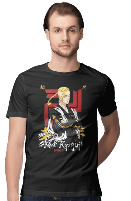 Men's t-shirt with prints Tokyo Revengers Draken. Anime, draken, ken ryuguji, ken-chin, manga, serial, tokyo manji gang, tokyo revengers. 2070702