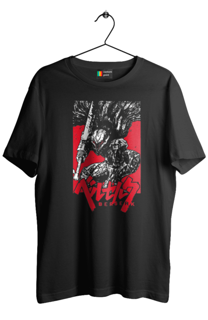 Men's t-shirt with prints Berserk. Anime, berserk, griffith, guts, kentaro miura, manga. 2070702