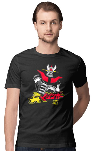 Футболка чоловіча з принтом "Mazinger Z Кодзі Кабуто". Kouji kabuto, mazinger z, mecha, аніме, кодзі кабуто, манга, меха, роботи. 2070702