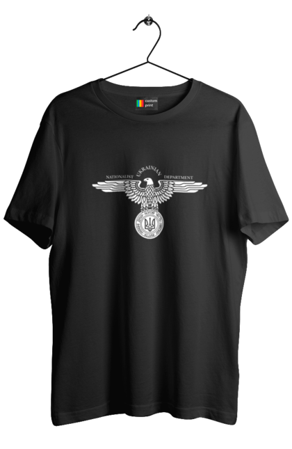 Футболка чоловіча з принтом "Орел і Тризуб". Герб, герб україни, орел, патріотичне, україна, українська символіка, українське. 2070702