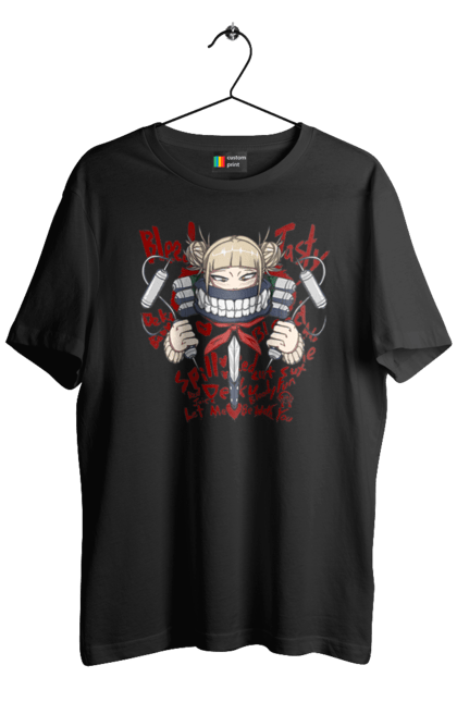 Men's t-shirt with prints My Hero Academia Himiko Toga. Anime, himiko toga, manga, my hero academia, video game, yakuza toga. 2070702