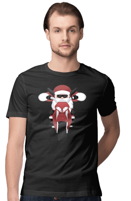 Santa on a motorcycle