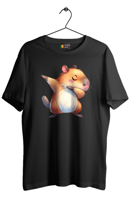 Men's t-shirt with prints Capybara. Animal, capybara, rodent. 2070702