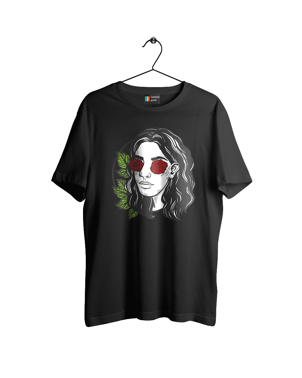 Girl With Roses In The Eyes