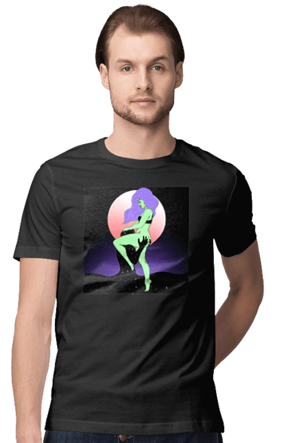 Зелена Дівчина І Місяць