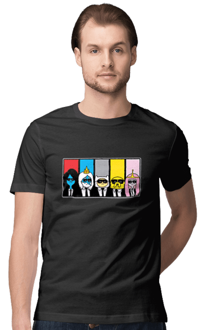 Men's t-shirt with prints Adventure Time. Adventure time, animated series, cartoon network, land of ooo, tv series. 2070702