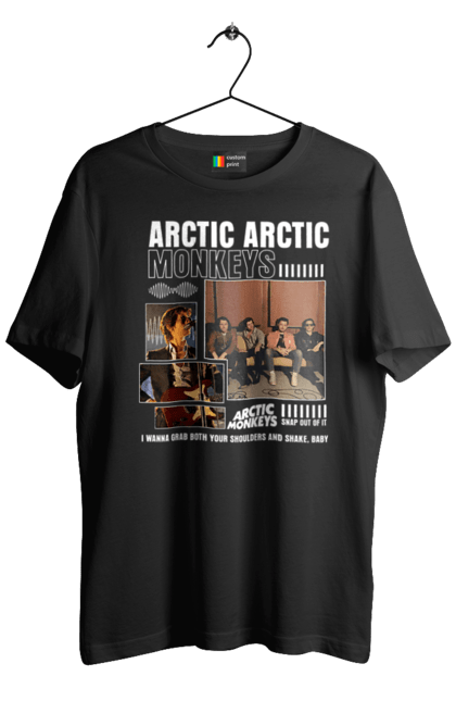 Футболка чоловіча з принтом "Arctic Monkeys". Arctic monkeys, арктичні мавпи, гаражний рок, група, інді рок, музика, постпанк ривайвл, психоделічний рок, рок. 2070702