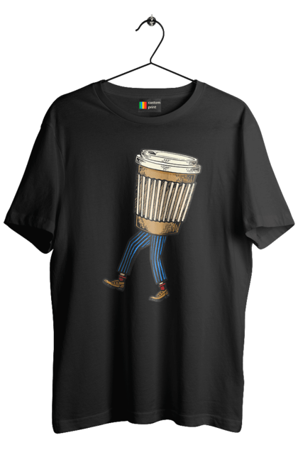 Футболка чоловіча з принтом "Людина Кава". Кава. 2070702