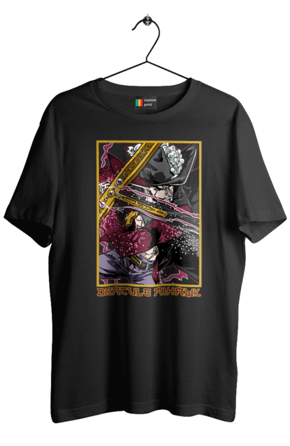 Men's t-shirt with prints One Piece Dracule Mihawk. Anime, dracule mihawk, manga, mihawk, one piece, straw hat pirates. 2070702