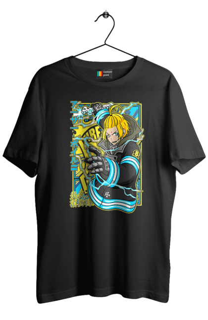 Men's t-shirt with prints Fire Force Arthur Boyle. Anime, arthur boyle, fire force, manga, royal knight. 2070702