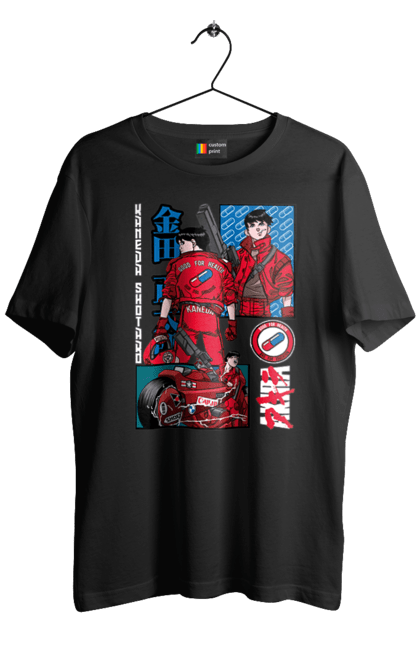 Men's t-shirt with prints Akira Shotaro Kaneda. Akira, anime, cyberpunk, manga, shotaro kaneda. 2070702