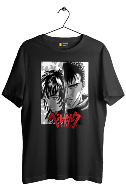 Men's t-shirt with prints Berserk. Anime, berserk, griffith, guts, kentaro miura, manga. 2070702