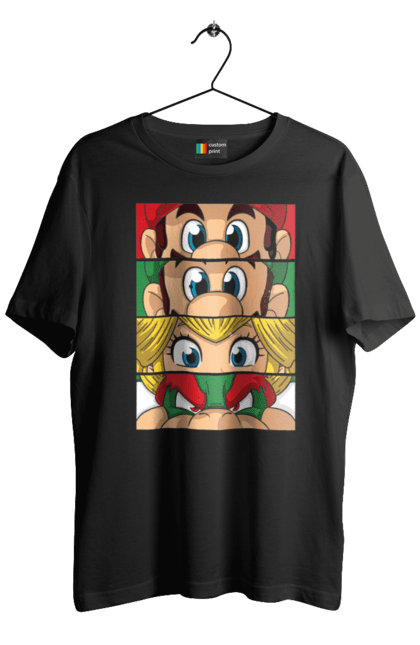 Men's t-shirt with prints The Super Mario Bros.. Character, game, mario, mario bros, nintendo, super mario bros. 2070702