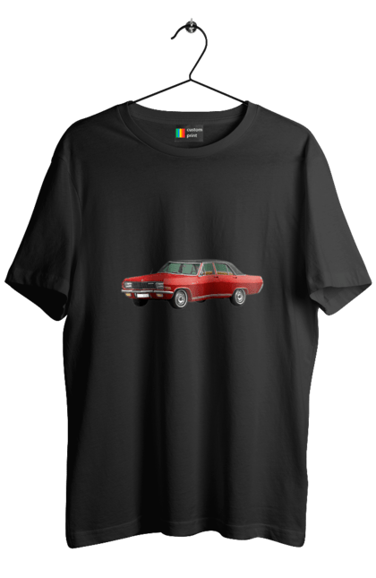 Футболка чоловіча з принтом "Авто.3". Авто, професійне фото, старе авто, фото, червона гамма барв. 2070702