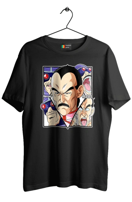 Men`s t-shirt with prints Dragon Ball Tao Pai Pai. Anime, dragon ball, goku, manga, mercenary tao, tao pai pai, tv series, vegeta. 2070702