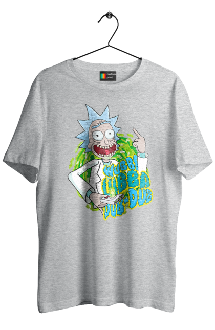 Футболка чоловіча з принтом "Рік та Морті". Rick and morty, мультфільм, наукова фантастика, пригоди, рік, рік і морті, трагікомедія, чорний гумор. 2070702