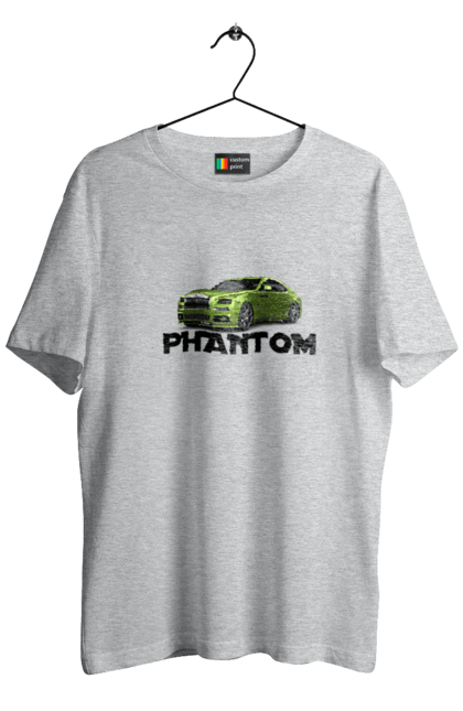Футболка чоловіча з принтом "Ролс ройс". Авто, автомобіль, люкс клас, ролс ройс, седан, фантом. 2070702