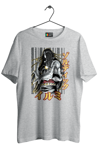 Men's t-shirt with prints Hunter × Hunter Illumi Zoldyck. Anime, hunter, hunter × hunter, hunter hunter, illumi, illumi zoldyck, manga, zoldyck. 2070702