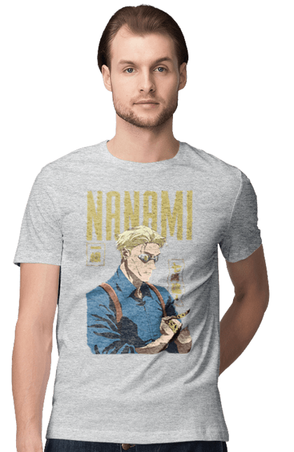 Футболка чоловіча з принтом "Магічна битва Нанамі". Anime, jujutsu kaisen, manga, nanami, nanami kento, аніме, магічна битва, манга, нанамі, нанамі кенто. 2070702