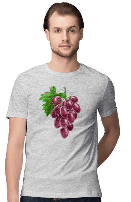 Men`s t-shirt with prints Grapes. Grapes. 2070702