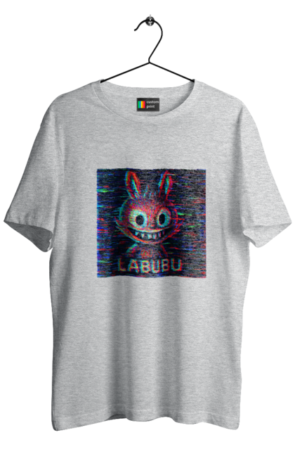 Футболка чоловіча з принтом "Лабубу". Crt, rgb, глітч, кіберпанк, лабубу, пікселі, ретро, спотворення, цифрове мистецтво, шум. 2070702